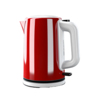 Red electric kettle ai generative png