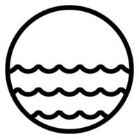 water line icon vector