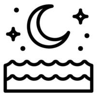 night line icon vector