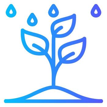 riego degradado icono vector