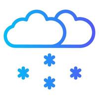 snowfall gradient icon vector