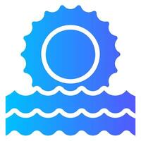 ocean gradient icon vector