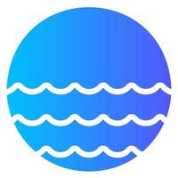 water gradient icon vector