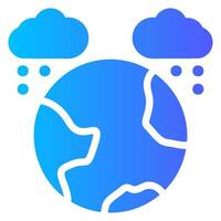 globe gradient icon vector