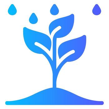 riego degradado icono vector