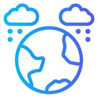 globe gradient icon vector