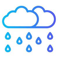 rain gradient icon vector