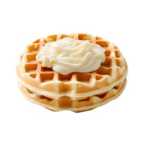 Waffel Nein Hintergrund ai generativ png