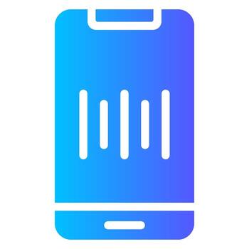 icono de degradado de audio vector