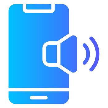 sonido degradado icono vector