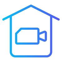 home gradient icon vector