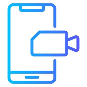 móvil degradado icono vector