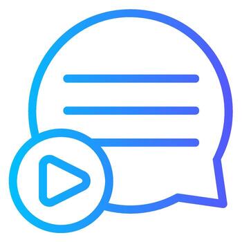 media gradient icon vector