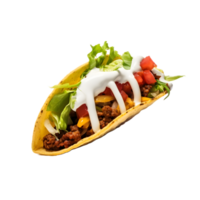 taco, traditionell mexikansk mat ai generativ png