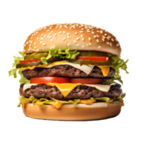 formaggio hamburger no sfondo ai generativo png