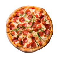 Italian cheese mozzarella pizza no background AI GEnerative png