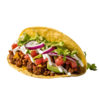 taco, traditional mexican food Ai Generative png