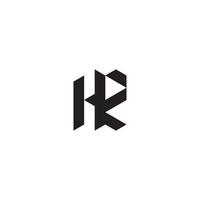 HZ geometric and futuristic concept high quality logo design vector