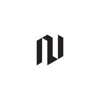 NV geometric and futuristic concept high quality logo design vector
