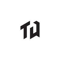 tq geométrico y futurista concepto alto calidad logo diseño vector