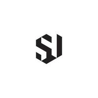 sv geométrico y futurista concepto alto calidad logo diseño vector