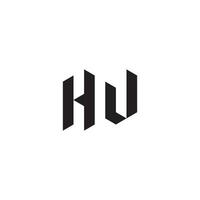 HW geometric and futuristic concept high quality logo design vector