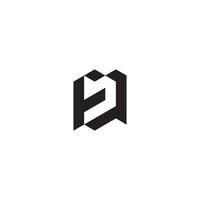 EQ geometric and futuristic concept high quality logo design vector