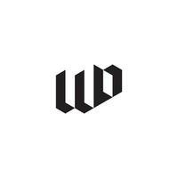 WP geometric and futuristic concept high quality logo design vector