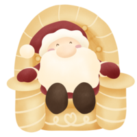 Santa Claus and sofa png