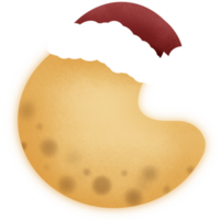 Light Christmas moon png