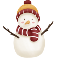 Weihnachten süßer Schneemann png