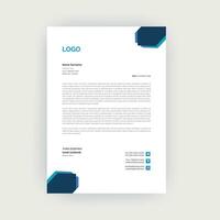 Simple and Creative letterhead template design vector