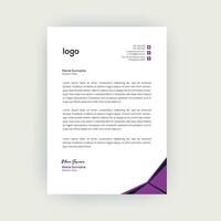 Simple and creative letterhead design template vector