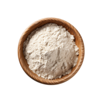 AI generated flour in bowl on transparent background PNG image