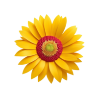 AI Generative yellow gerber daisy on transparent background PNG image