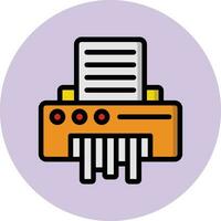 Paper Shredder Vector Icon Design Illustration