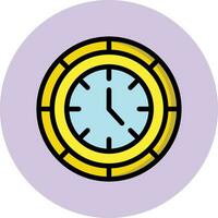 ilustración de diseño de icono de vector de reloj