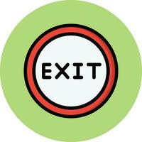 Exit Vector Icon Design Illustration