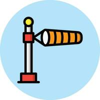 Windsock Vector Icon Design Illustration