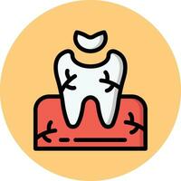 Dental Filling Vector Icon Design Illustration