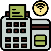 Credit card machine icon png