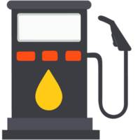 Gas station flat icon. Gasoline pump. png
