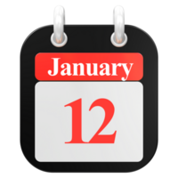 icon calendar 3D Rendering png