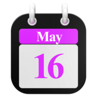 icon calendar 3D Rendering png