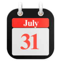 icon calendar 3D Rendering png