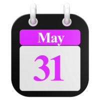 icon calendar 3D Rendering png