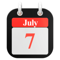 icon calendar 3D Rendering png