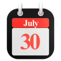 icon calendar 3D Rendering png