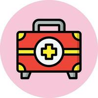 First Aid Kit Vector Icon Design Illustration