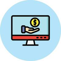 Debt Vector Icon Design Illustration